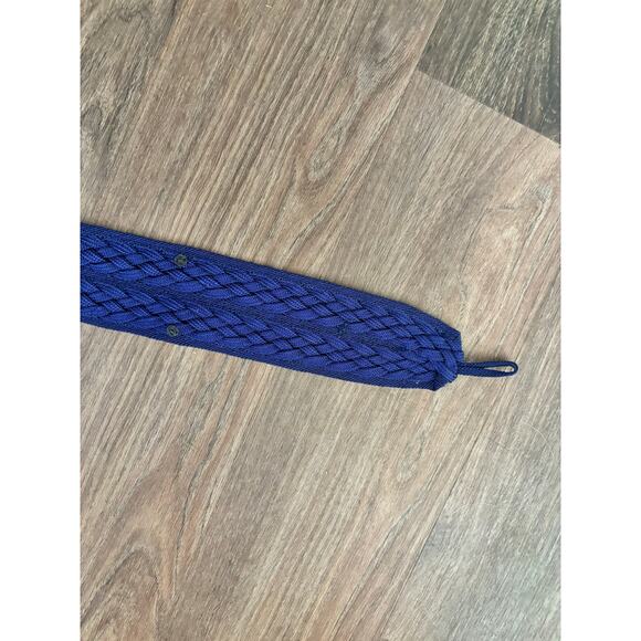Vintage Braided Rope Belt Royal Blue 36" Length AS IS - Picture 6 of 7